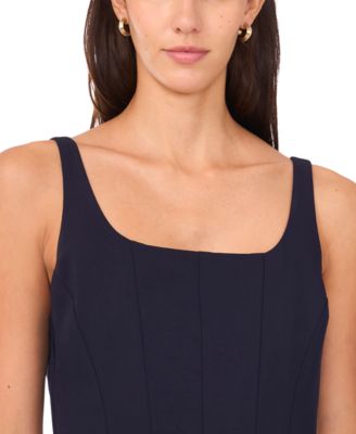 Women's Sleeveless Corset Bodice Mini Fit & Flare Dress