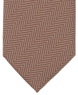 Men's Dune Herringbone-Pattern Tie, Macy's Exclusive