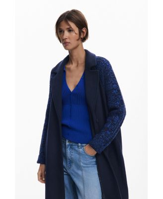 Women's Combined wool coat