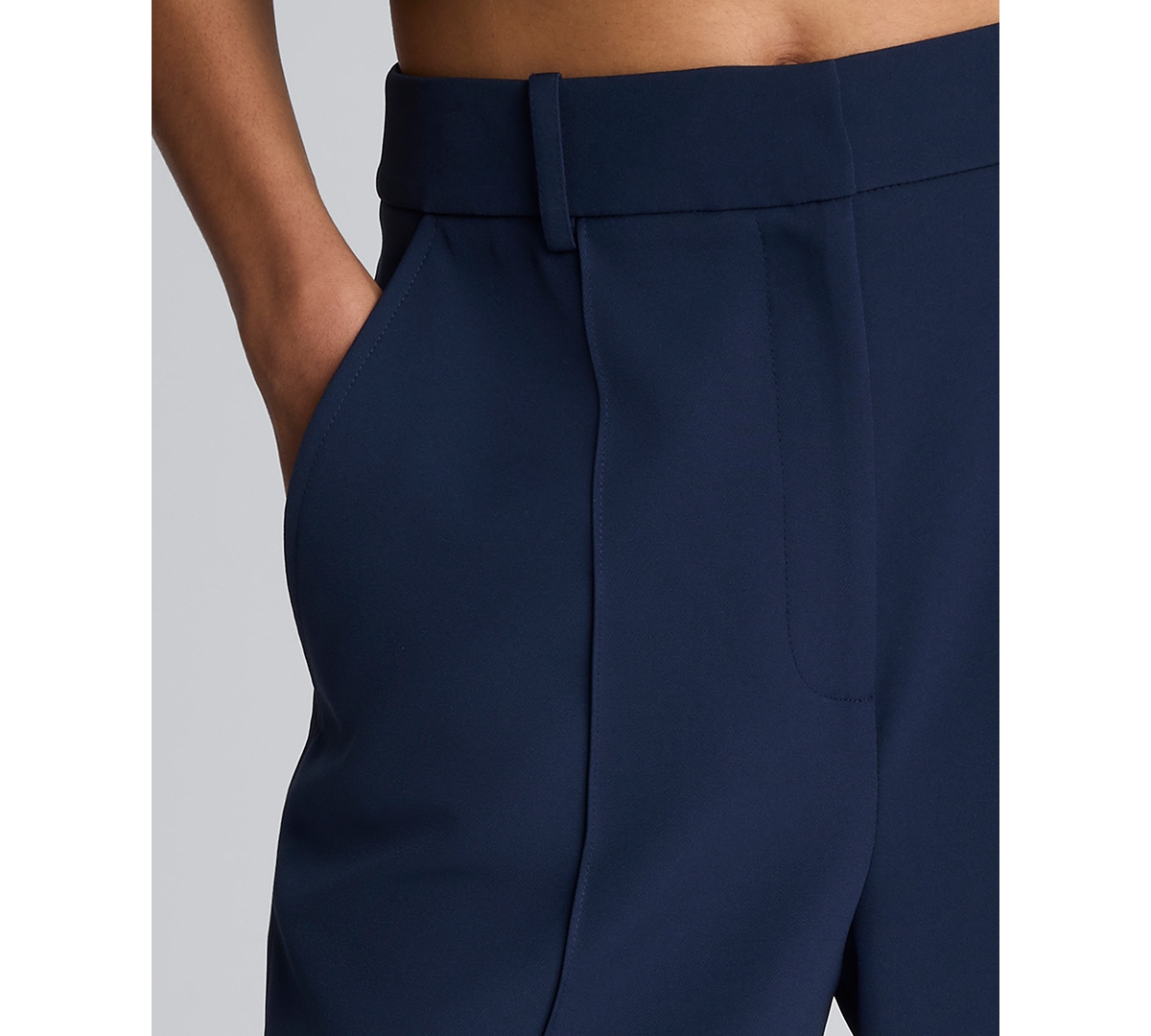 Kenneth Cole Women's High-rise Wide Leg Culottes Pants In Black