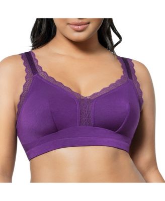 Women's Dalis Wire-Free Bralette, Pearl White, 30J