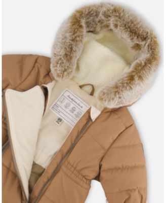 Baby Boys or Baby Girls One-Piece Baby Layette Snowsuit Designed for Car Seat Chanterelle - Baby