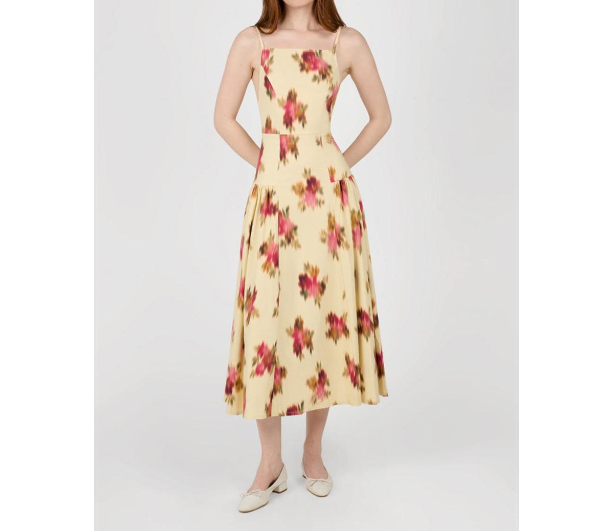 Women's Flare Panel Midi Dress