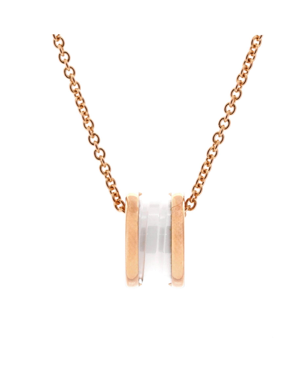 B.Zero1 Pendant Necklace - 18k rose gold