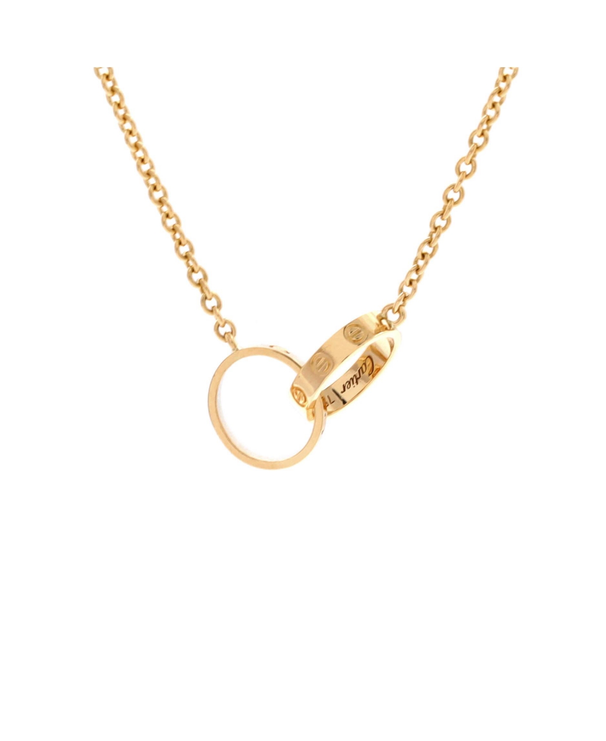 Love Interlocking Necklace - 18k yellow gold
