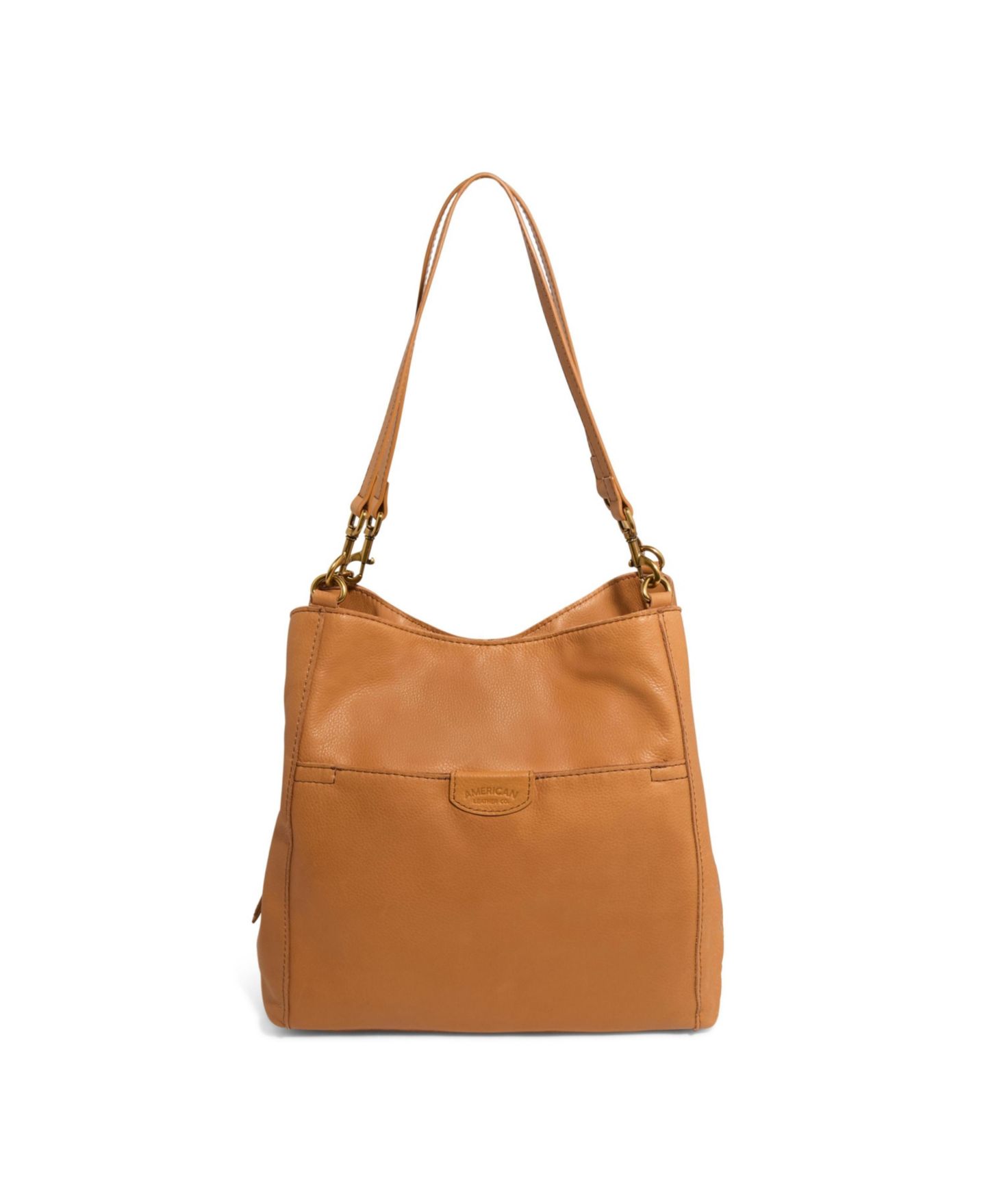 Женская сумка American Leather Co. Austin Triple Entry Bucket, цвет: Латте замшевый — фото 1