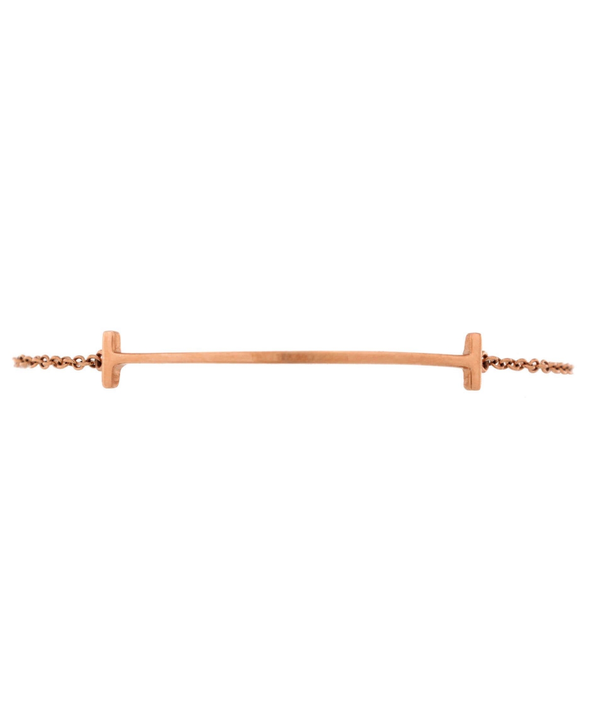 Pre-Owned Tiffany & Co. T Smile Chain Bracelet - 18k rose gold