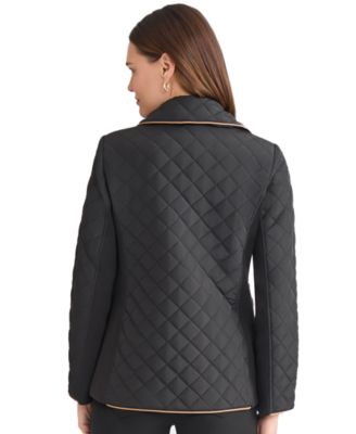 Women's Quilted Snap Front Long Sleeve Jacket
