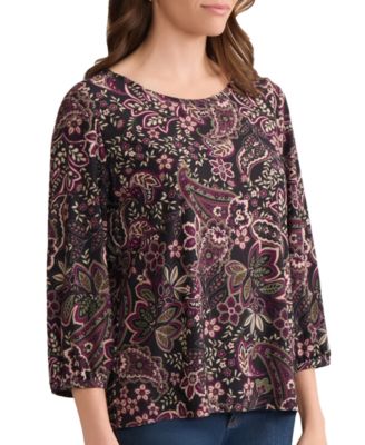 Women's Crewneck Puff Sleeve Top