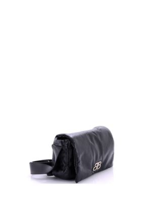 Small Monaco Messenger Flap Bag Leather