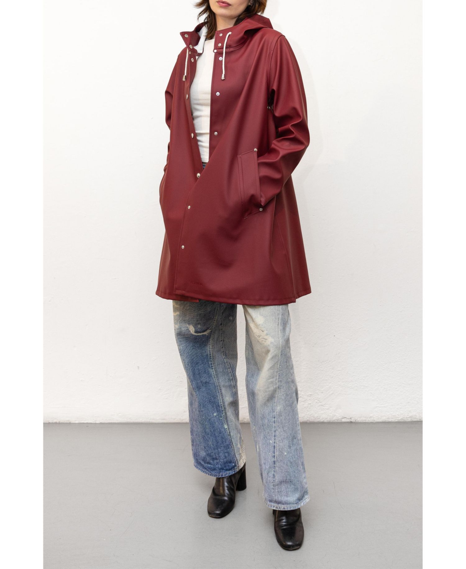 Women's Mosebacke Hooded Long Sleeve Raincoat