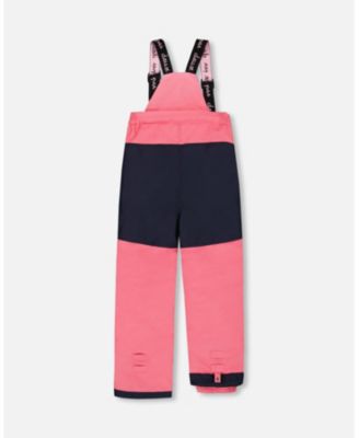 Toddler Girls Two-Piece Play Snowsuit with Printed Jacket and Solid Pant Candy Pink - Toddler|Child