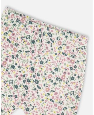 Baby Girl Cotton Evolutive Pant and Long Sleeve Top Set Neutral Purple - Baby