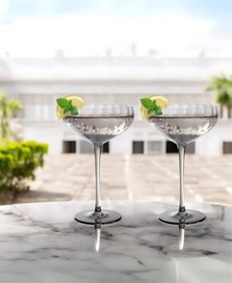 Modern Coupe Glasses, Set of 4