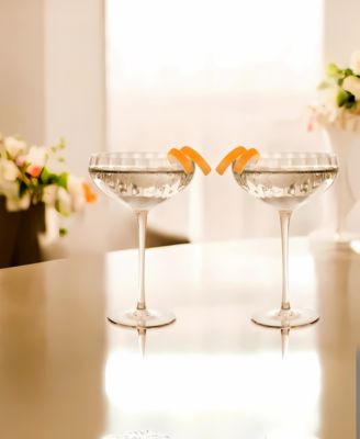 Modern Coupe Glasses, Set of 4