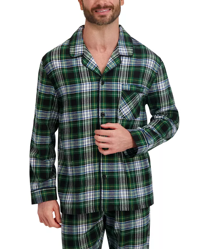 Men's Flannel Button Down Pajama Set - thumbnail 3