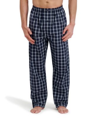 Men's Woven Button Down Pajama Sleep Set