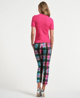 Women's Mock Neck Short Sleeve Sweater