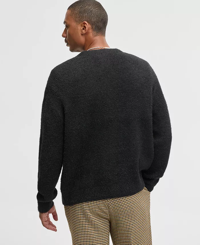 Men's Boxy-Fit Eyelash Cardigan - thumbnail 5