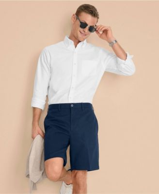 Men's No Iron 9" Plain Front Chino Short
