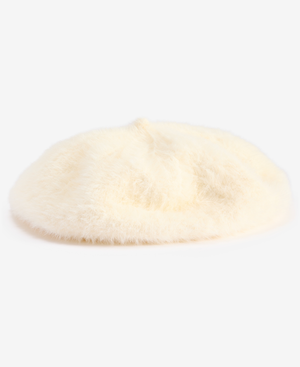 Inc International Concepts Fuzzy Knit Beret, Macy's Exclusive In White