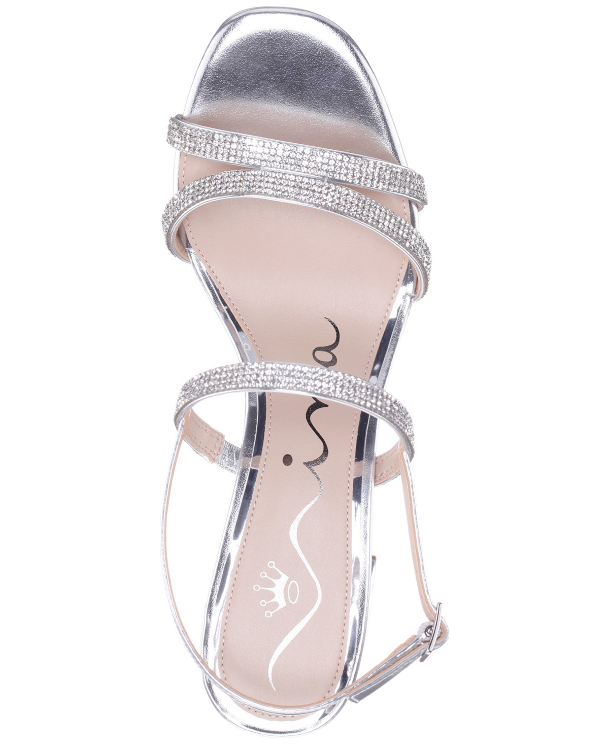 Nina Women's Berna Block-heel Strappy Sandals In Silver