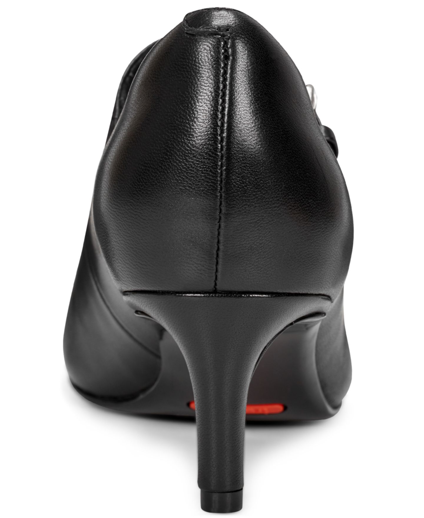 Женские туфли Rockport Chase Mary Jane Pointed Toe Pumps, цвет: Чёрный кожаный — фото 3