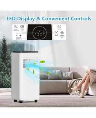 8,000 BTU ASHRAE, 3-in-1 Portable Air Conditioner with Air Cool, Dehumidifier & Fan Modes, Remote Control for Rooms up to 350 Sq. Ft