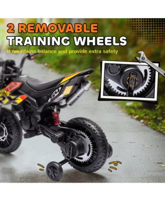 12V Aprilia Licenced Kids Motorcycle with Training Wheels,