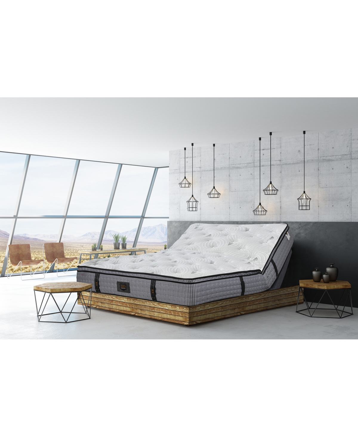 Paramount Hd Dargan 13" Cushion Firm Euro Top Mattress Set, Twin, Macy's Exclusive In Transparent