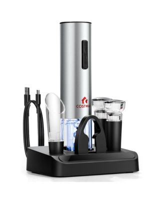 6 in 1Electric Wine Bottle Opener Set Rechargeable Cordless Corkscrew Opener Set