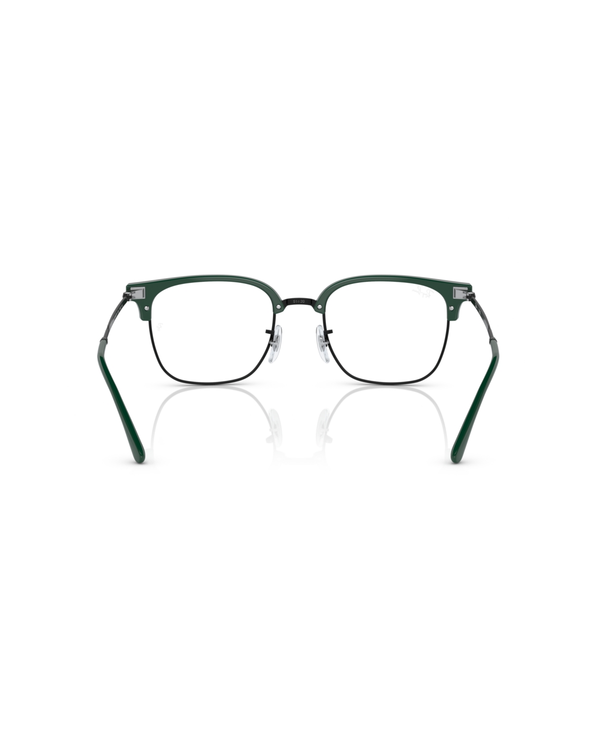 Ray Ban Unisex New Clubmaster Optics Eyeglasses, Rb7216 In Green