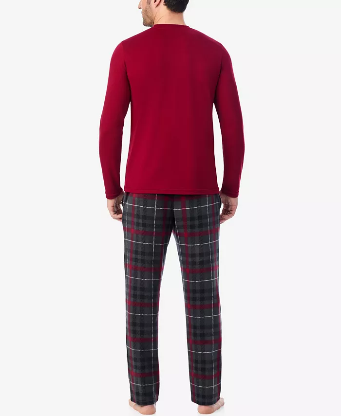 Men's Cabin Fleece Long Sleeve Pajama Set - thumbnail 5