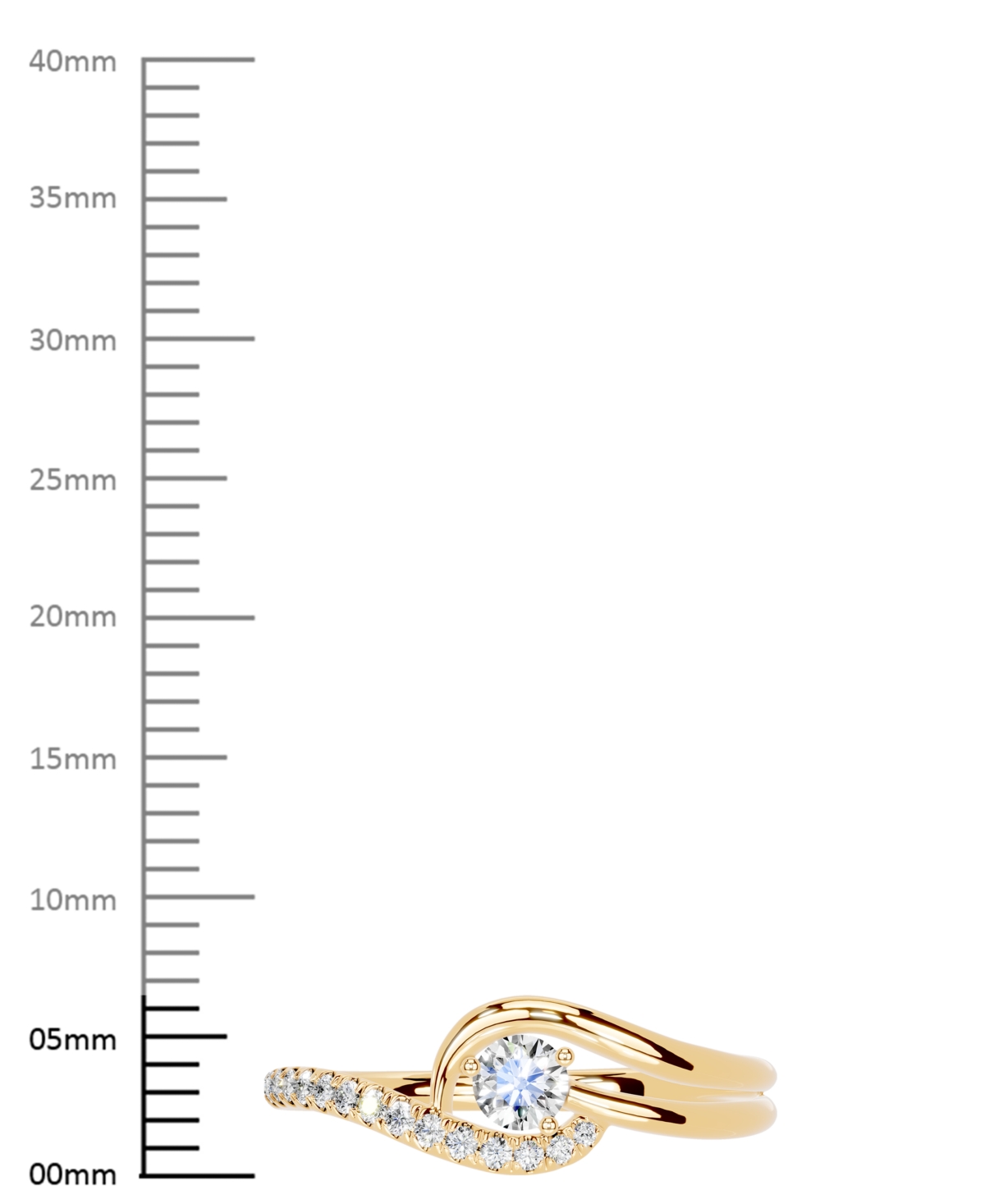 Macy's Diamond Engagement Ring (1/4 Ct. T.w.) In 14k Yellow Gold In Gold