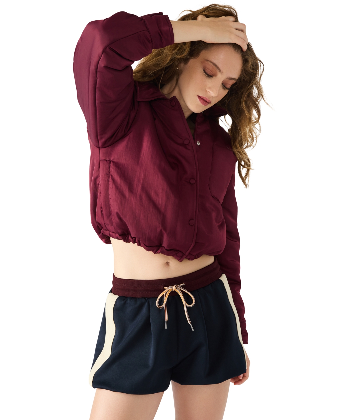 Steve Madden Selma Jacket In Burgundy
