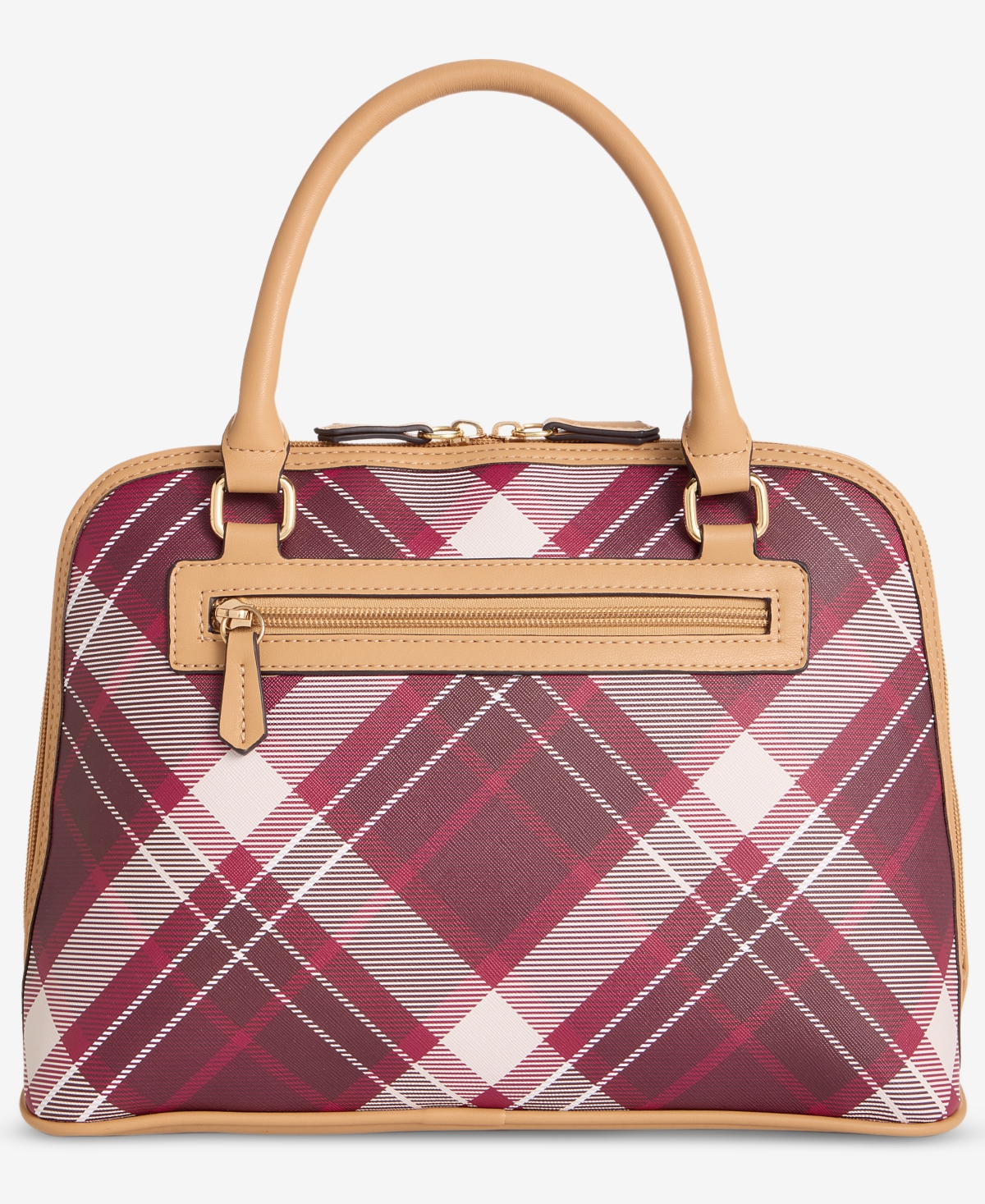 Giani Bernini Plaid Dome Satchel Bag, Macy's Exclusive