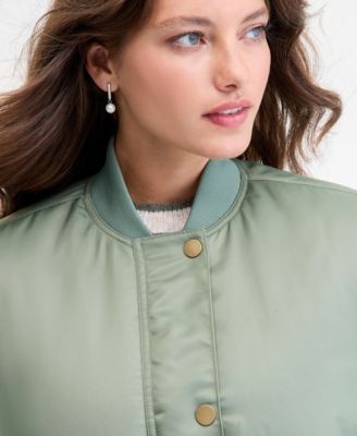 Women's Oversized Bomber Jacket, Macy's Exclusive
