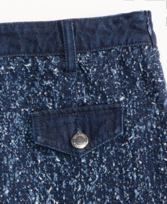Women's Denim-Trim Tweed Mini Skirt, Macy's Exclusive