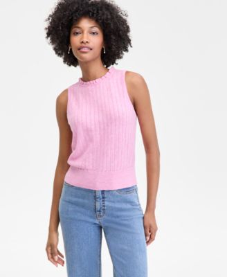 Women's Pointelle-Knit Tank, Macy's Exclusive
