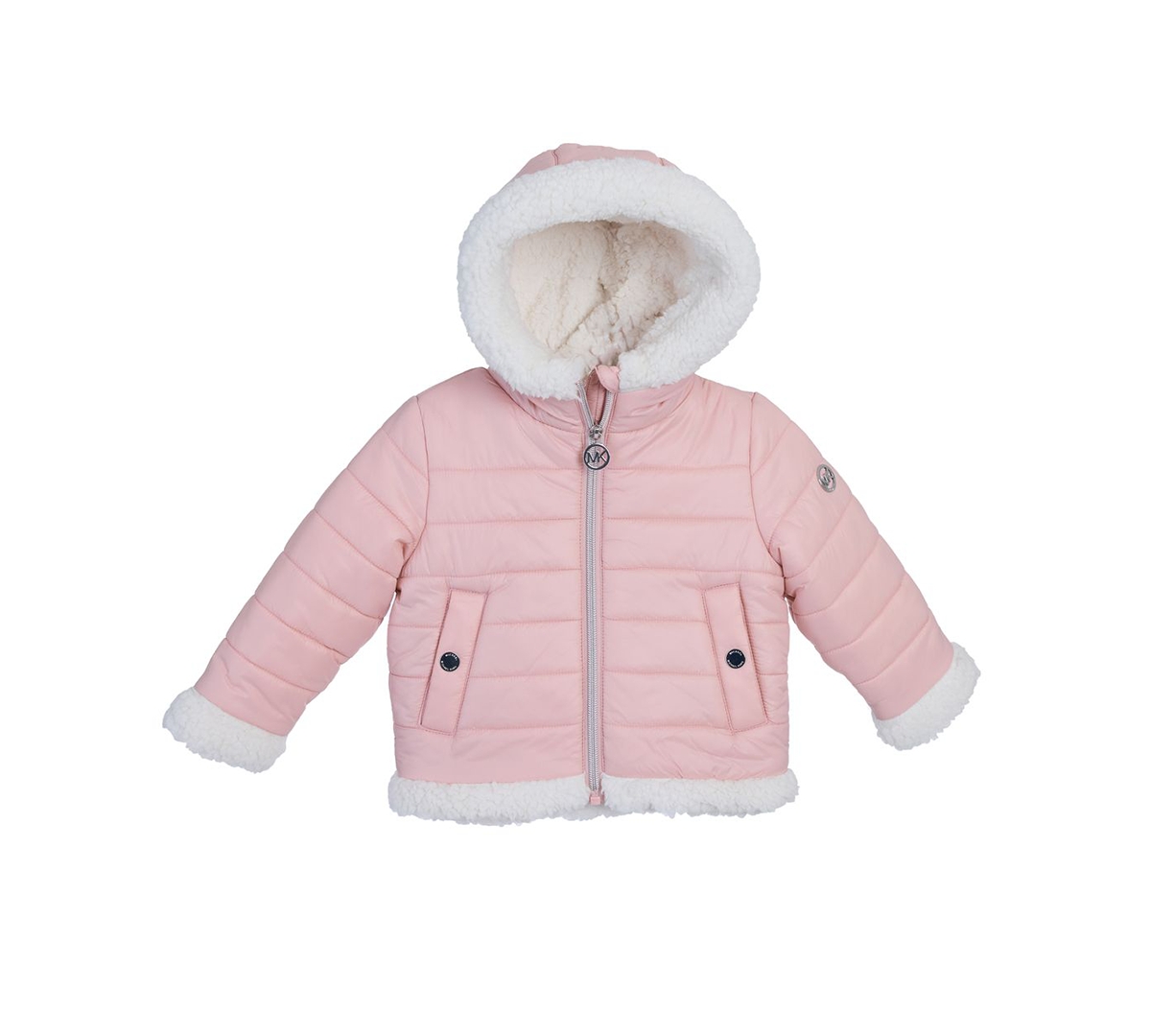 Michael Kors Baby Girls Plush Lined Midweight Jacket In Pink