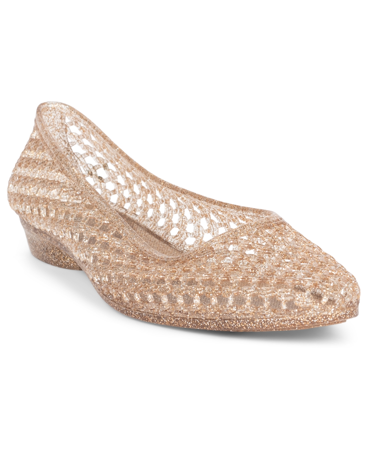 Jeffrey Campbell Women's Bestie Caged Ballet Jelly Flats In Multi