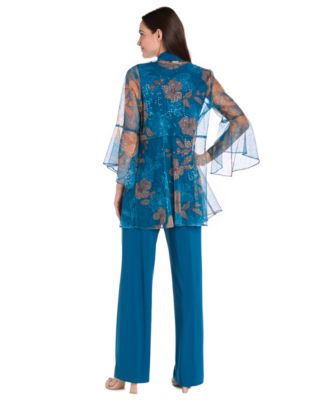 Women's Foil-Lace Jacket & Pants Set 