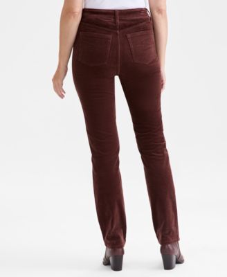 Women's High-Rise Straight-Leg Corduroy Jeans, Created for Macy's 
