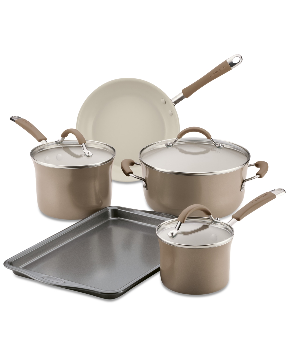 Rachael Ray Cucina Ceramic Nonstick 8-Pc. Cookware Set, Created for Macy's