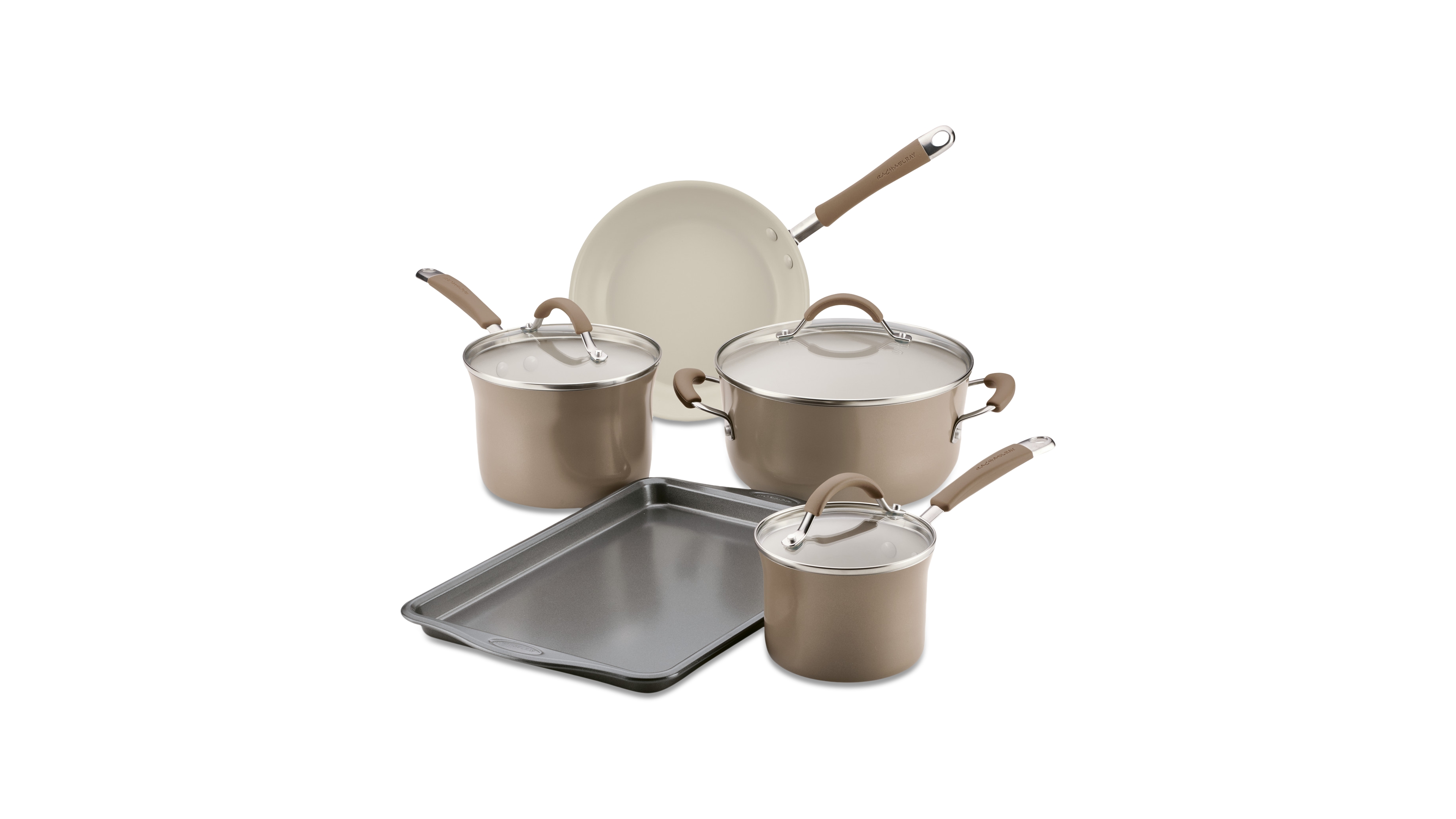 Rachael Ray Cucina Ceramic Nonstick 8-Pc. Cookware Set, Created for Macy's