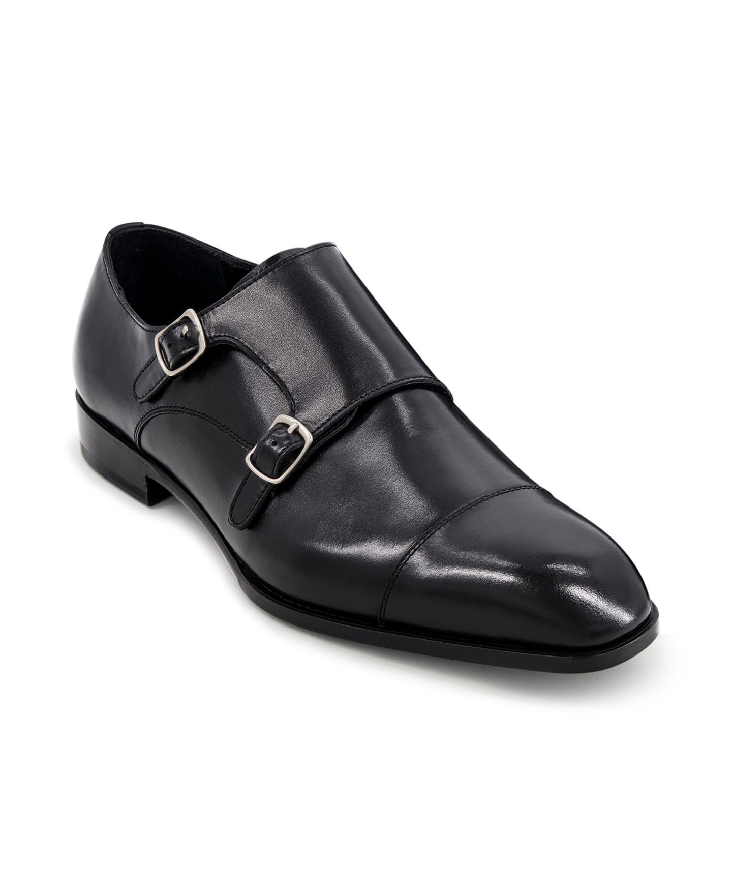 Anthony Veer Men's Bexley Double Monk Slip On Oxford, цвет: Чёрный — фото 1