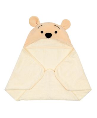 Baby Disney Winnie the Pooh Tan Cotton Hooded Bath Towel