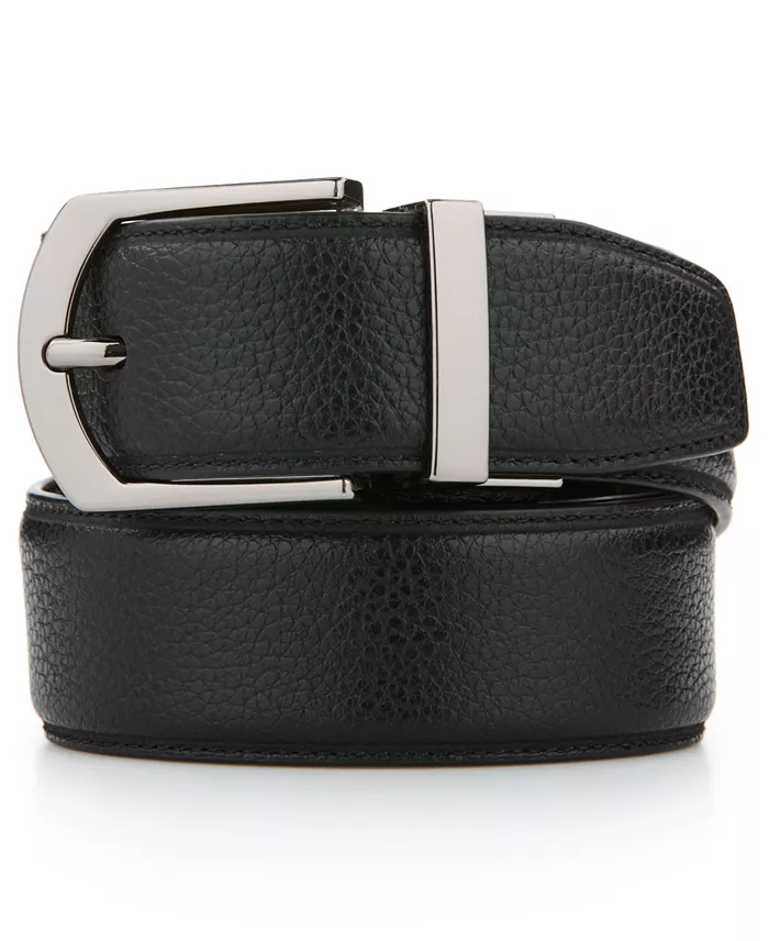Men's Pebble Reversible Leather Dress Belt