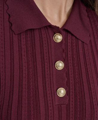 Women's Drop-Waist Pleated-Skirt Mini Dress