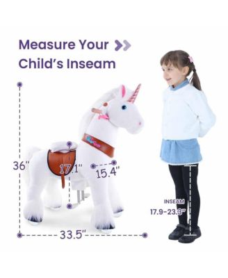 Ride-on Unicorn White Model U Size 4 for 4-7 Years